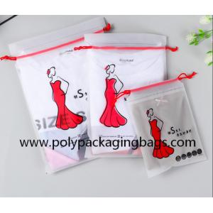 20mic Frosted EVA Plastic Drawstring Bags For Daily Necessities