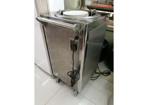 China 1-Holder Electric Plate Warmer Cart Capacity 50 Dishes, Single Heated Dish Dispenser, Commercial Buffet Equipment factory