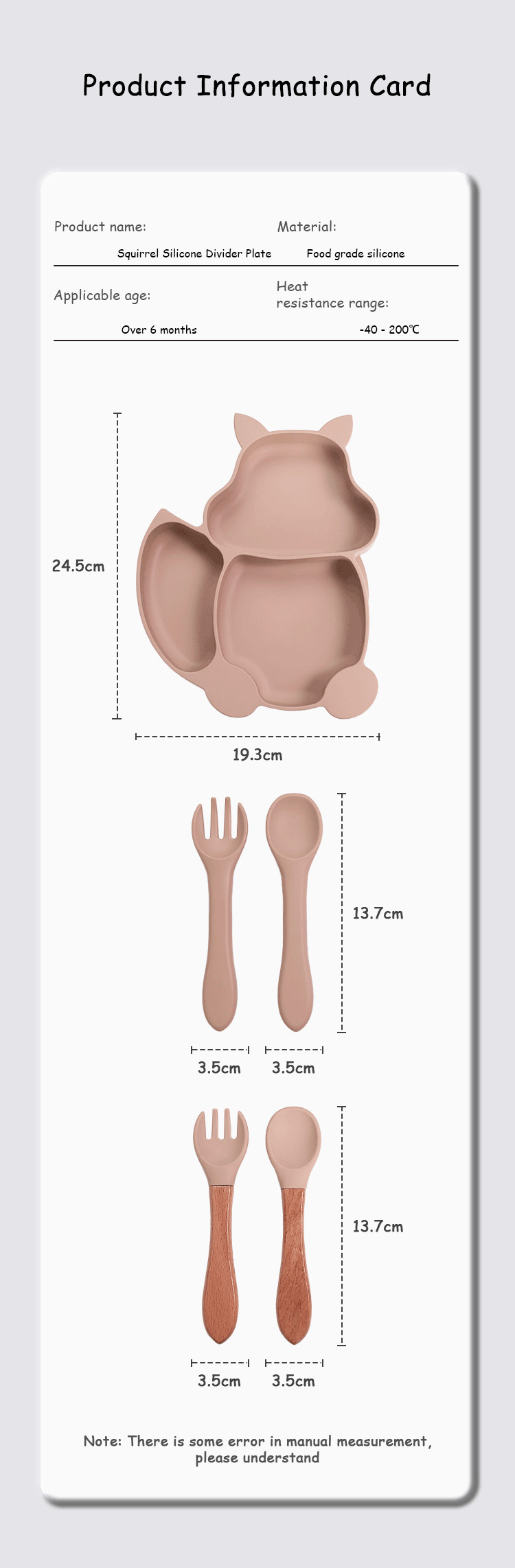 Safe And Durable Baby Silicone Feeder With Temperature Range -40°C-230°C