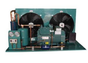 China Low Noise Semi Hermetic Condensing Unit Screw Compressor Optimum Economiser Operation factory