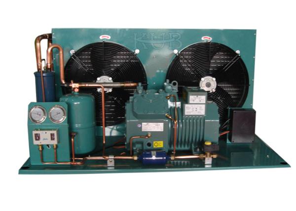 Low Noise Semi Hermetic Condensing Unit Screw Compressor Optimum Economiser