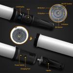 DMX RGB 360 Colors Photography Video Tube Light Stick Rechargeable Built - In