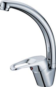 China Brass Kitchen Sink Water Faucet / Mixer Taps With Ceramic Cartridge factory