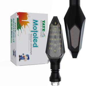 China Universal Waterproof Motorcycle Led Turn Signal Light with Bright Light Color Options factory