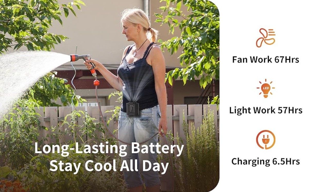Socool Fan 14500MAh Outdoor Clip Waist Turbo Fan Versatile Personal Fan Rechargeable Battery For Versatile Performance