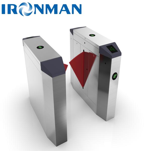 China Bevel Arc Wing Gate Turnstile Flap Barrier Access Control System factory
