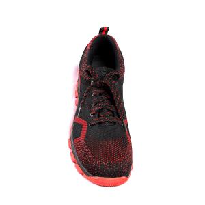 Safe Comfortable Black Flyknit Protective Footwear With Anti-Slip