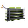 Buy cheap 2 Side Supermarket Gondola Shelving Metal Perforated Back Panel Shelf Display from wholesalers