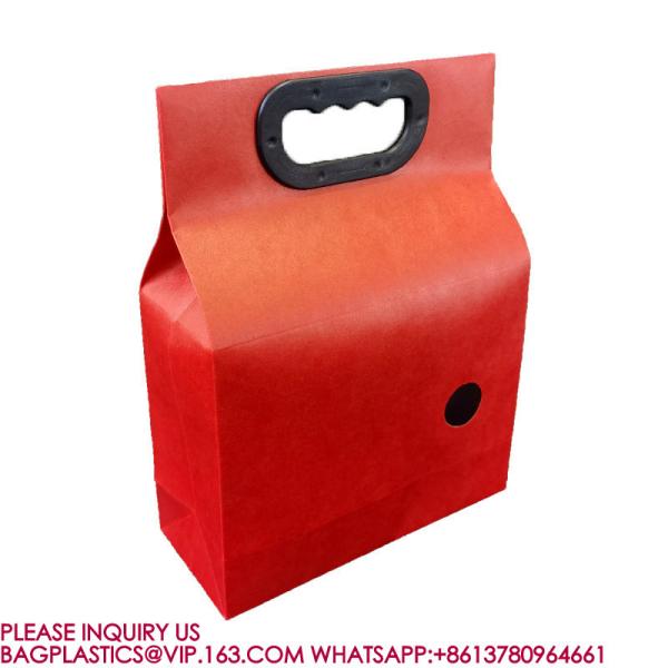 Recyclable Kraft Custom Design Rice Packaging Bags For 2 Kg 5kg Empty Rice Bags