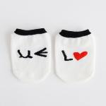 Jacquard Logo Baby Essentials Socks , Sweat Absorbent Funny Baby Socks Kids Warm
