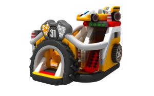 China EN14960 Inflatable Combos Racing Theme PVC Inflatable Jump Playhouse factory