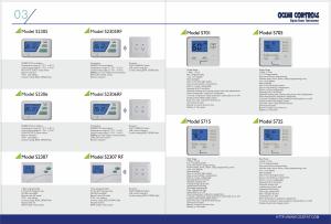 China 2 Heat 2 Cool Digital HVAC Thermostat Multi Stage With Blue Backlight factory