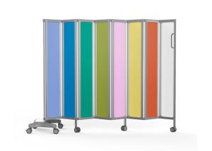 China Folding Medical Hospital Bed Accessories Privacy Screen Dividers with castors factory