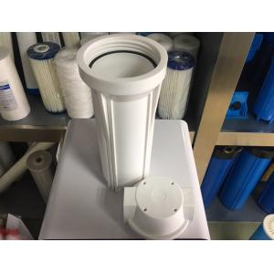 Double O Ring White Cartridge Filter Housing For Home Reverse Osmosis System