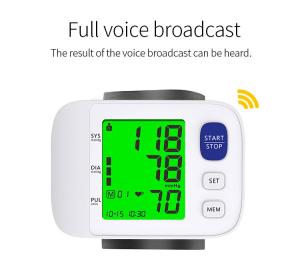 China CE ISO Approved Medical BP Monitor Digital Blood Pressure Monitor Wrist spygmomanom factory