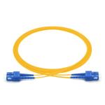 Yellow Single Mode Duplex Fiber Optic Patch Cord SCUPC DX For FTTX PON CATV
