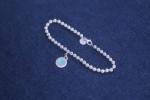 Girlfriend S925 Love Heart Tag Bead Bracelet Jewellery Custom