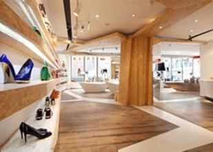 Custom Popular Shanghai Factory Wooden Cabinet for Garment Store Bag Shoes