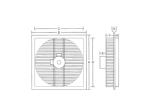 Industrial Poultry Greenhouse Cooling Fans 50 Inch Blades 1.1KW 380V 50 HZ 3