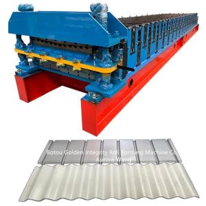 China Steel Tile Metal Roofing Sheet Making Machine Double Layer factory