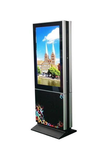 Customized 43 Inch Outdoor Touch Screen Kiosk 1920 * 1080 Resolution Built - In