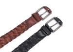 Casual 40mm Mens Braided Leather Belt For Jeans