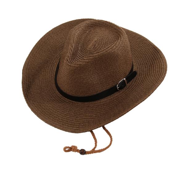 2019 Cowboy Straw Hat Summer Cowboy Hat With Embroidered Logo Caps