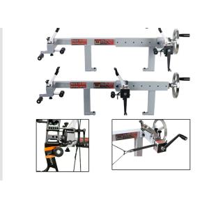 China High Quality And Easy To Operate Steel Construction F50H Model Spans from 11&quot;- 49&quot; Axles Bow Press With Draw Board factory
