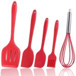 High Quality Silicone Kitchen Utensil Set 5 Piece Cooking Tools Utensils Brush