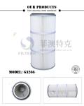 Pleated Folding Industrial Extractor Filters , 324 * 213 * 660mm Dust Filter