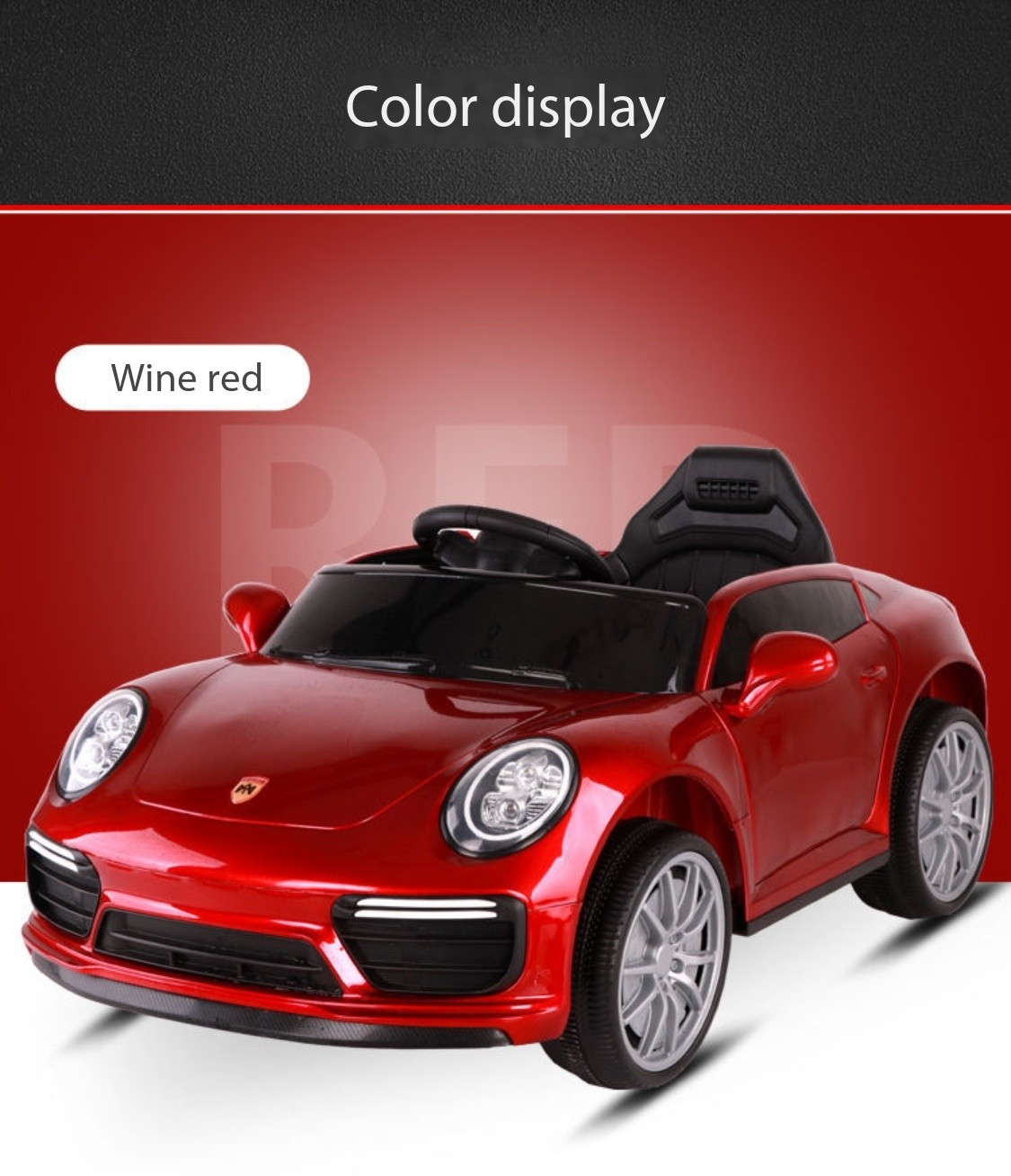 2023 Popular Remote Control Plastic Children Ride On Electric Car Toy for Kids