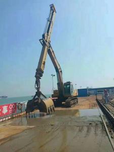 China Excavator Long Reach Boom Clamshell Telescopic Arm Digger Attachments factory