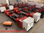 Conventional Tank Turning Rolls Stands 100 Ton Bolt Adjustment Steel Wheel Pipe
