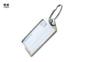 China Cute Printable Luggage Name Tags Keychain Zinc Alloy Material factory