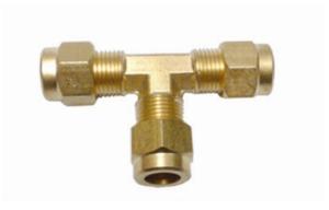 China Pool Fog Machine Parts Brass T Style Connectors High Pressure Straight Connector factory