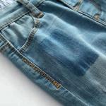 Spring Slim Fit Baby Girl Denim Pants With Adjustable Waist Casual Style
