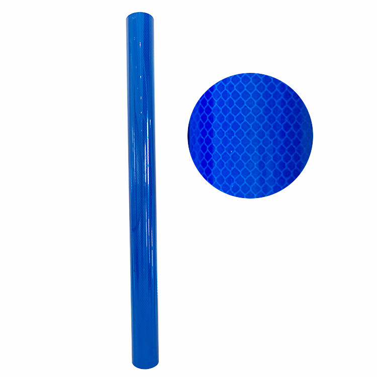 Blue White Diamond Reflective Sheeting Reflector Self Adhesive OEM