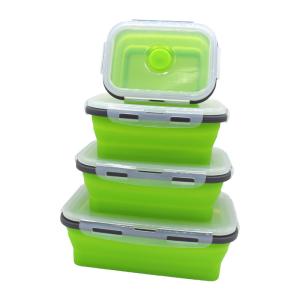 Silicone Foldable Lunch Box Set Of 4