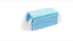 China Healthy Care Disposable Earloop Mask 3 Ply Non Woven Face Mask Skin Friendly factory