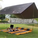 PU5000mm 190T Polyester 0.78kg Lightweight Camping Tarp