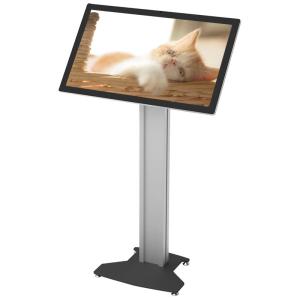 China Aluminum Alloy Frame Wmv 60Hz Floor Standing Touch Screen Digital Signage factory