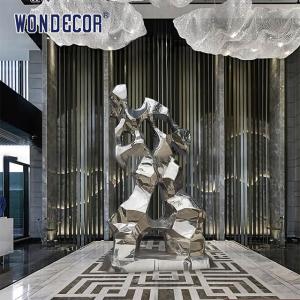 China Lifelike Stainless Steel Abstract Sculpture Art Geometry Man factory