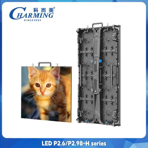 China P2.98 P2.6  Indoor Rental LED Display Front Service LED Display With Magnet 500x500 Cabinet factory