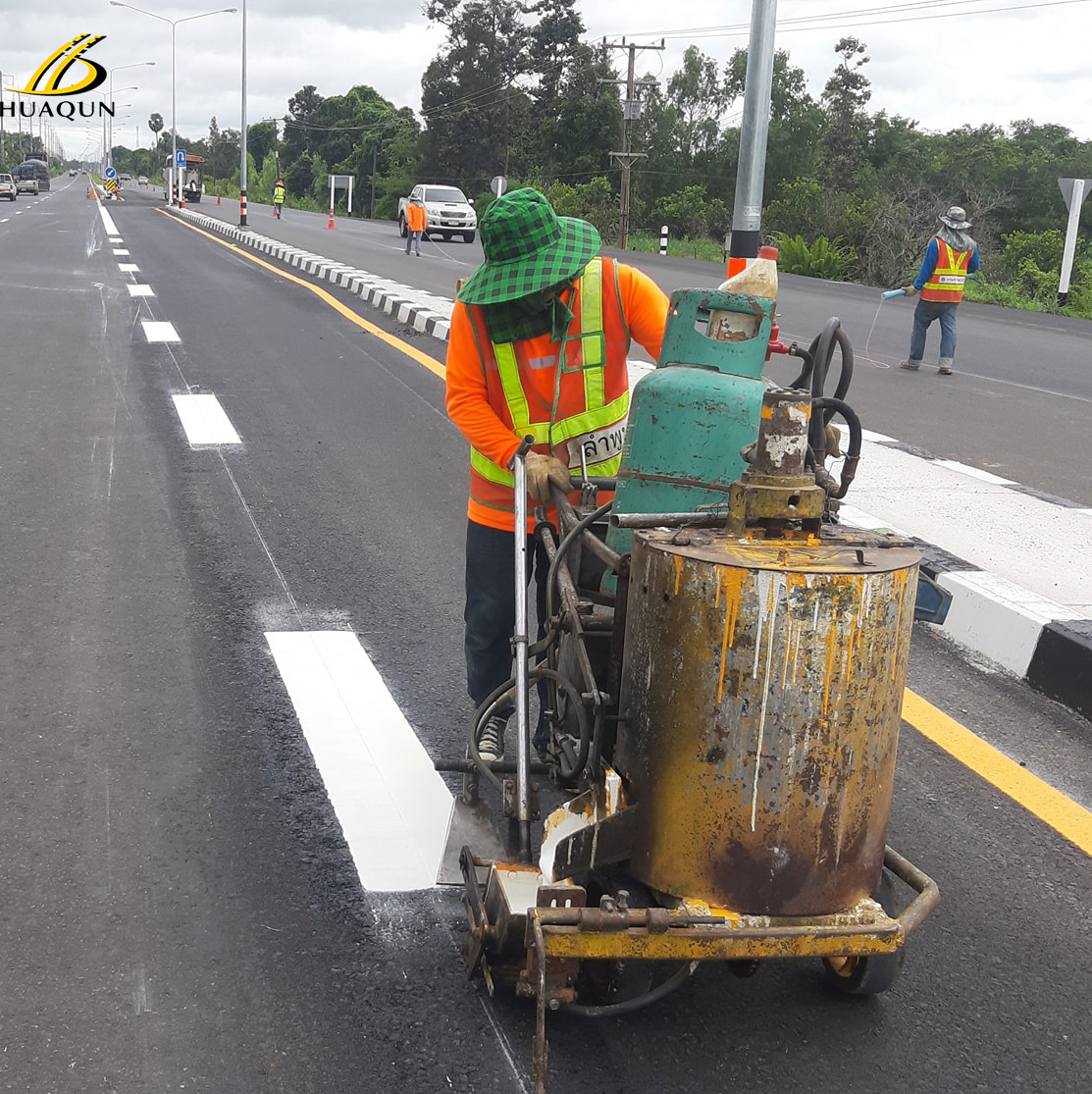 High Construction Efficiency White and Yellow Thermoplastic Road Marking Paint For Road Marking