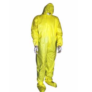 China Microporous Disposable Protective Coverall Safety Protective Clothing Type 5 / 6 factory