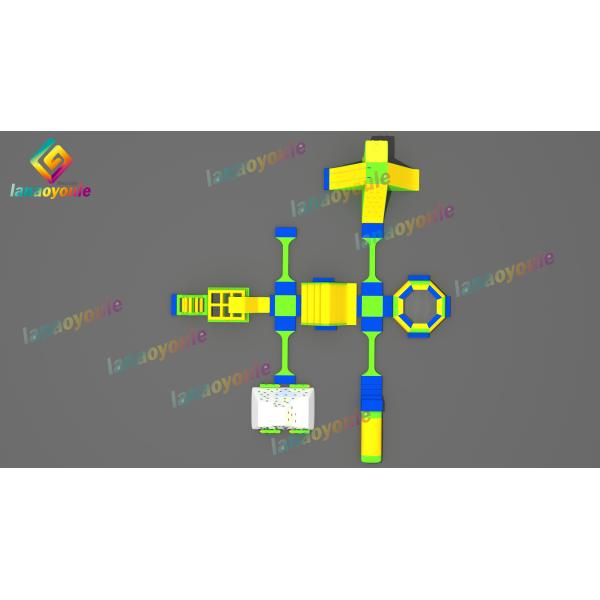 China Combo Inflatable Floating Aqua Park / Inflatable Toddler Playground factory