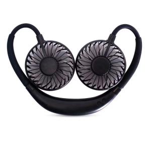 China Dual Wind 18650 Batteries 5V Portable Hanging Neck Fan factory