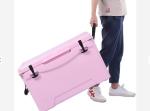 75L Wheeled Rotomolded Cooler Box , Insulated Ice Box With PU Insulation