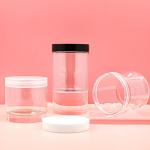 280ML Clear Plastic Container Cosmetic Jar With Lids