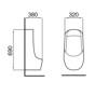 Commercial Ceramic Sensor Urinal Wall Mounted for Washroom
